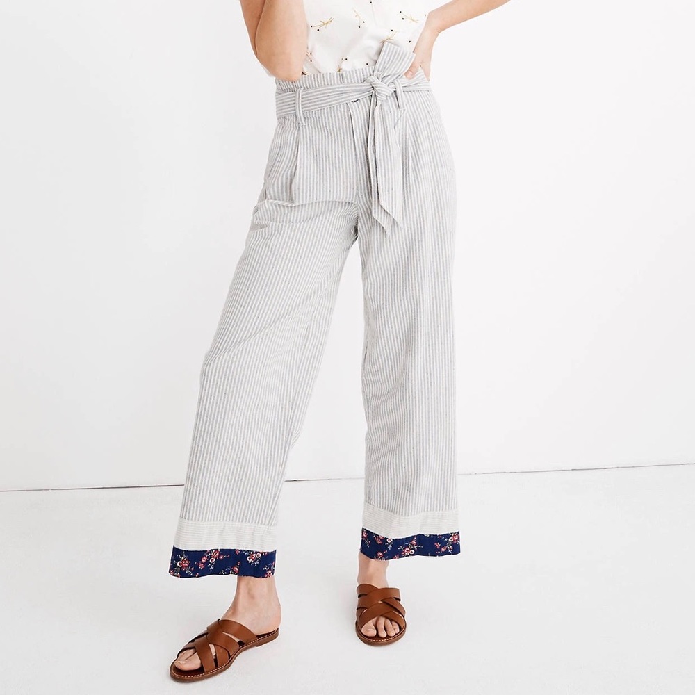 Madewell Patchwork Paperbag Pants